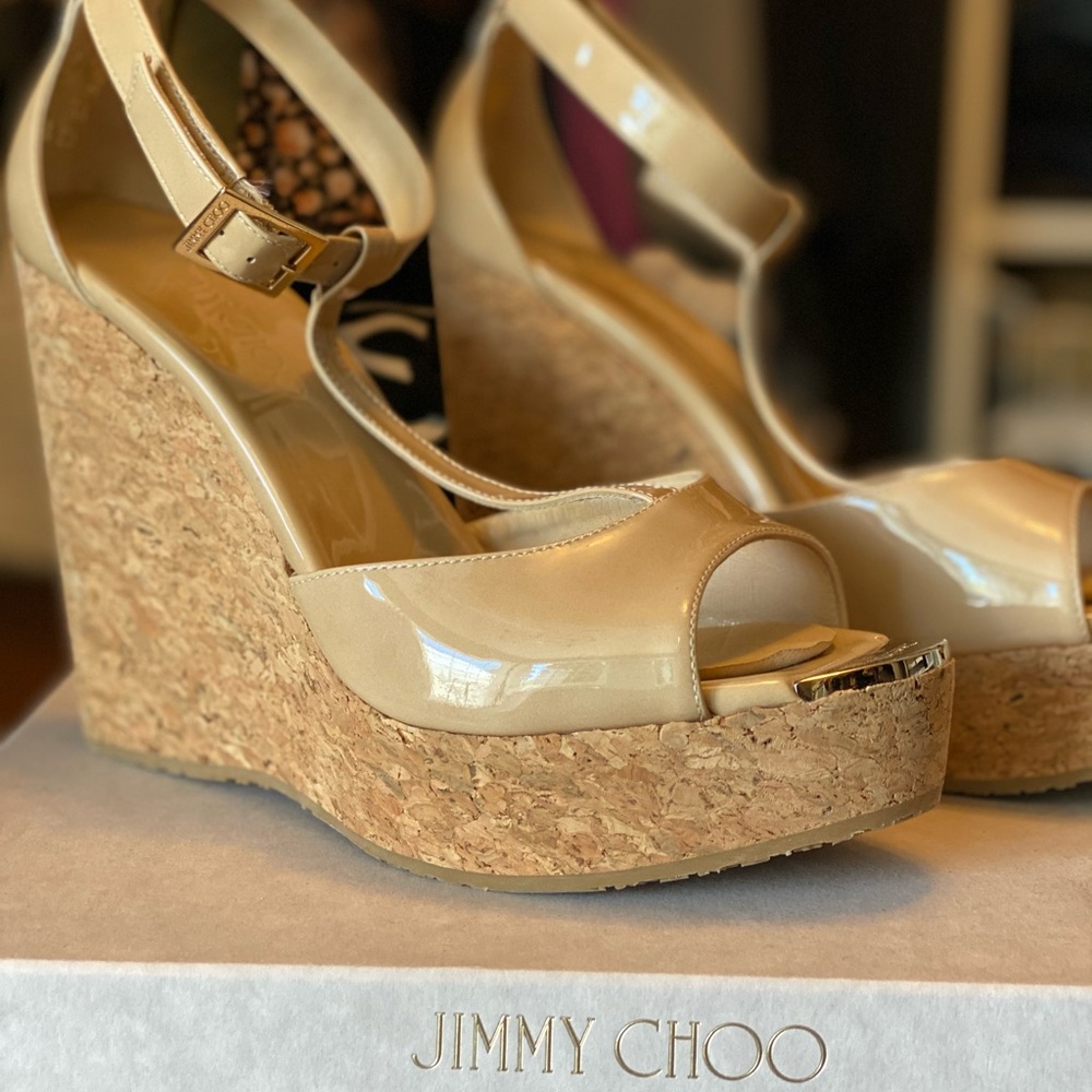 Jimmy Choo cork platform!